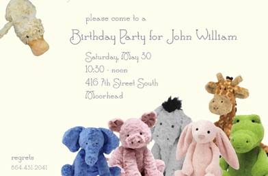 Bring Your Lovey
 Birthday Party